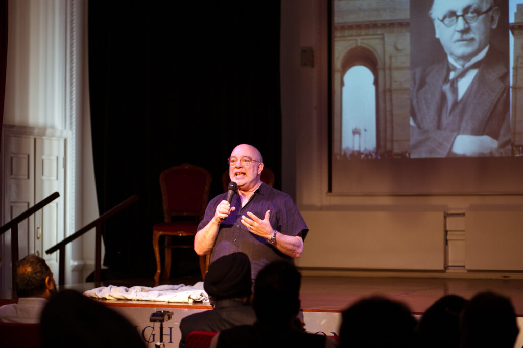 Writter and Co-Director Howard Shepherdson at The Nehru Centre By Evelina Plonytė