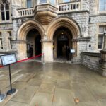 Entrance to signing Book of Condolence