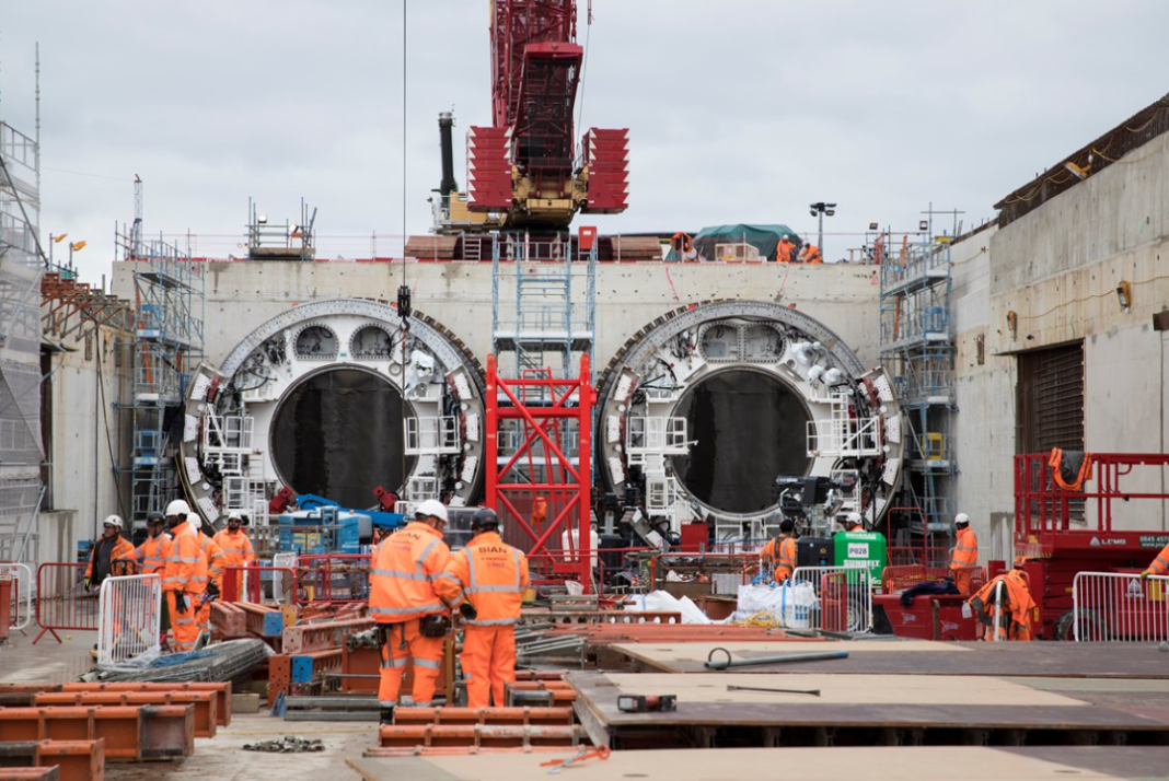 HS2 London tunnelling machine