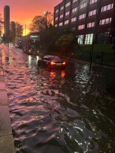 Flooding in North Acton