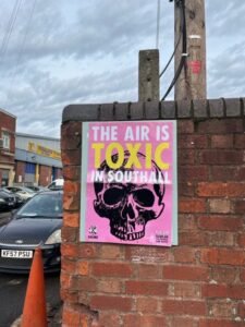 Residents in Southall protest about two incinerators in a residential area