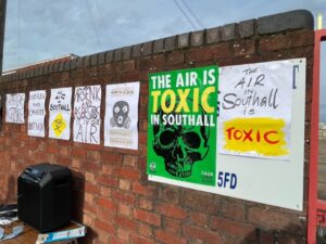 Residents in Southall protest about two incinerators in a residential area