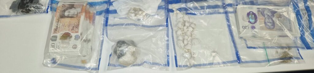 drugs and money found in Northolt from Noor Noor