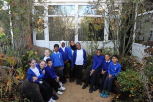 Viking Primary Pupils in the Place2Be Securing Tomorrow Garden at their school