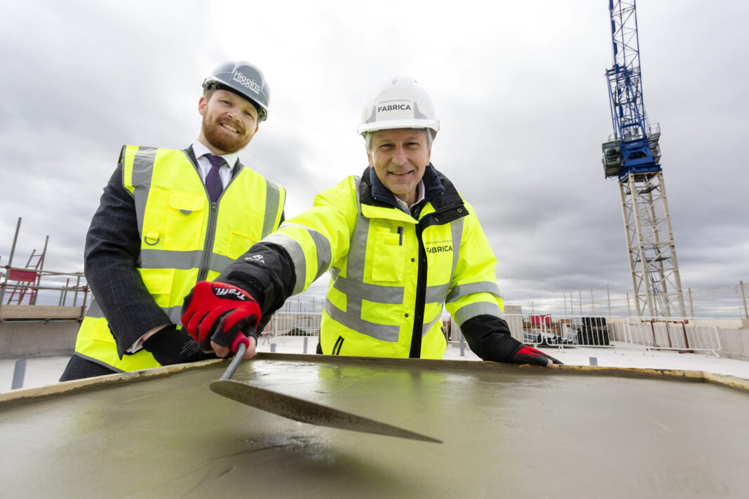 A2Dominion Hanwell Square Phase 2 topping out ceremony. Photo: A2Dominion