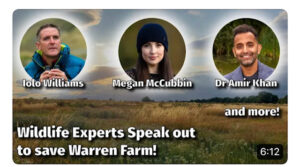 Wildlife experts speak out to Save Warren Farm