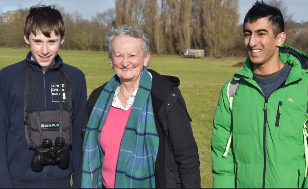 Rowan Watkins young naturalist and student in Year 9 at Elthorne Park High School, Baroness Jenny Jones, Wildlife Writer and Conservationist Kabir Kaul
