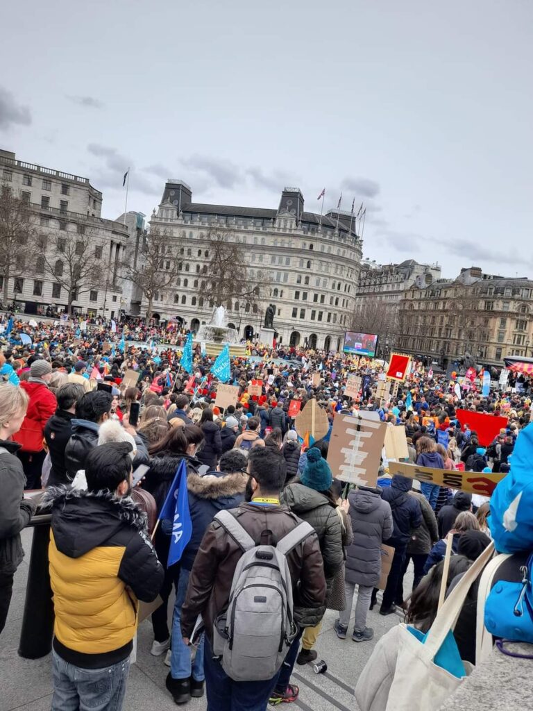 Rally in central London