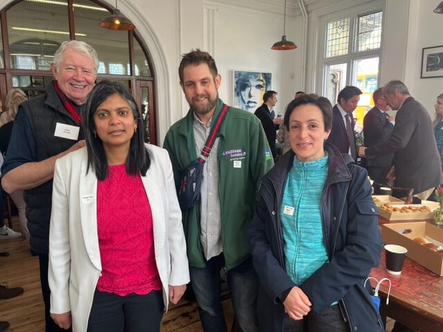 Local MP Dr Rupa Huq meeting attendees at Your Acton BID breakfast