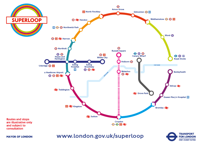The Superloop proposed map