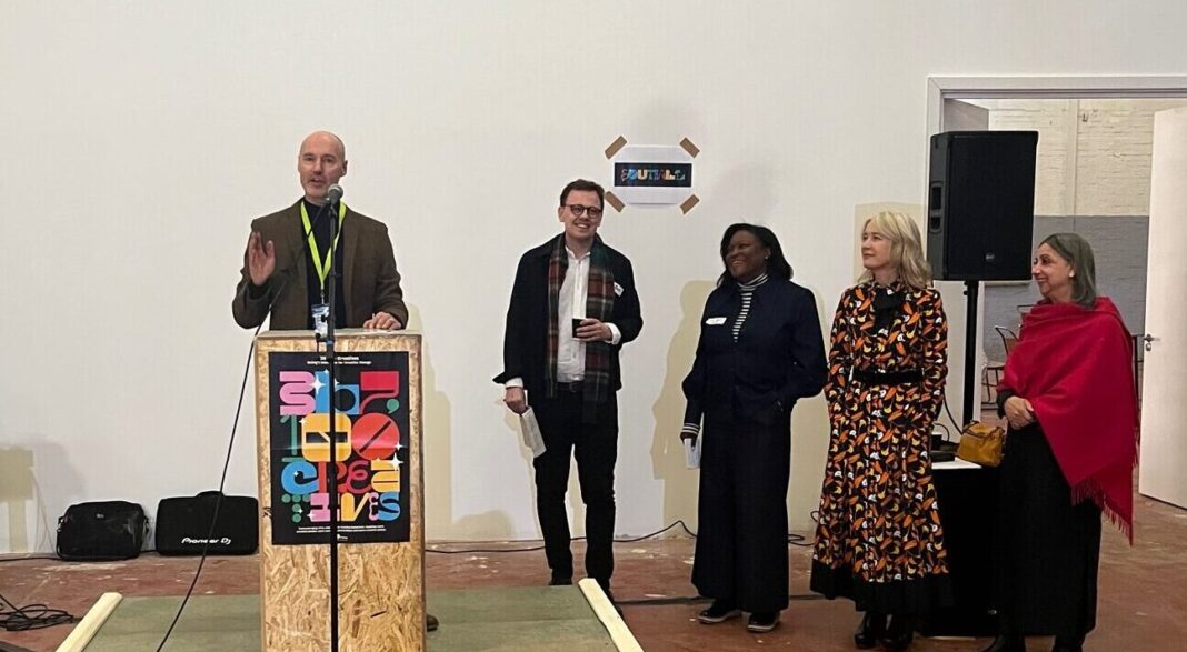 Ealing Council arts and culture manager Jan De Schynkel speaks at the launch of the new Ealing cultural manifesto and action plan