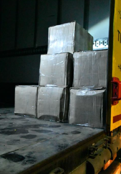 Boxes of cocaine inside van. Photo: Met Police