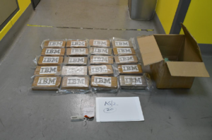 Packages of cocaine found by police. Photo: Met Police