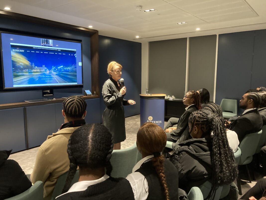 Q&A evening hosted by Julie Brown, the COO and CFO of Burberrys.