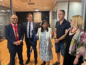 Mayor of Ealing Councillor Hitesh Tailor, Lord Vaizey of Didcot, Dr Rupa Huq MP, Martin Lewis and Natalie Ceeney