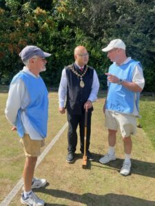 Mayor of Ealing, Councillor Hitesh Tailor at Ealing Croquet Club finds out about the club and the game