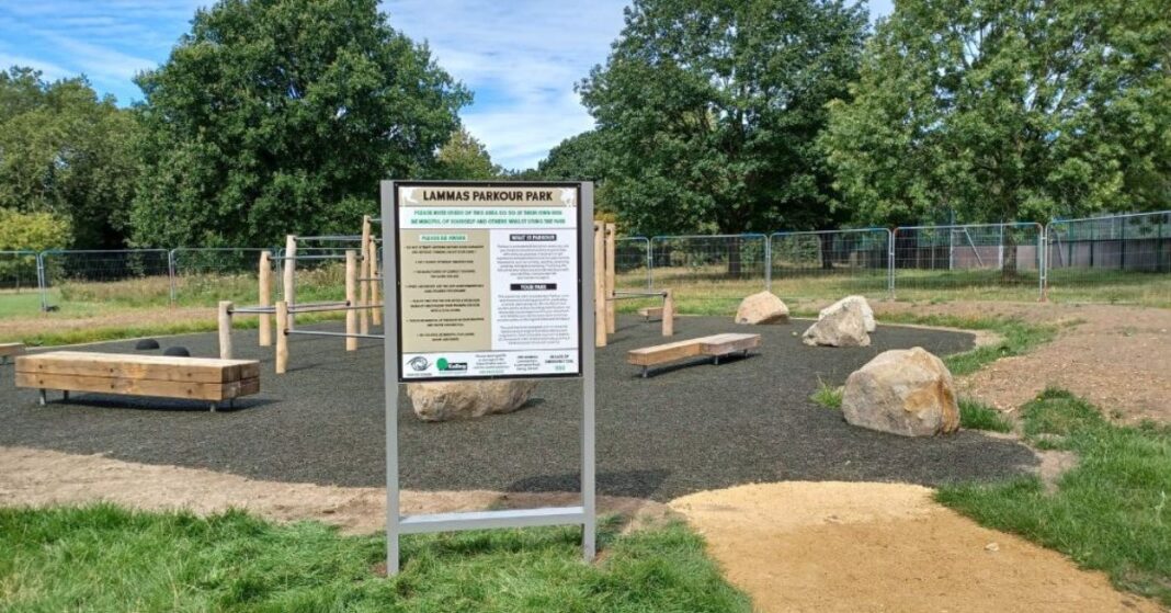 Lammas Parkour Park. Photo: Ealing Council