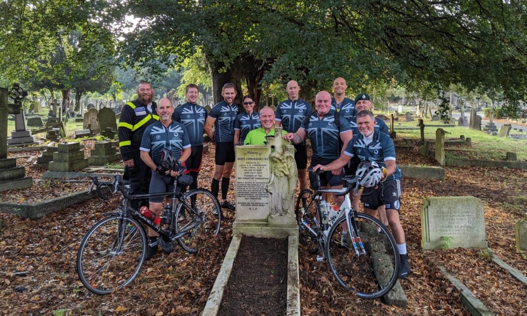 The Not Forgotten cyclists. Photo: The Not Forgotten