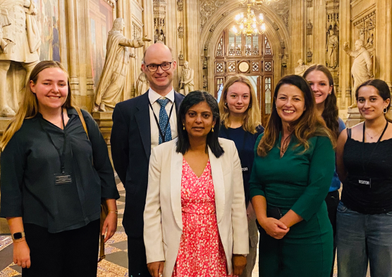 Notting Hill and Ealing High School celebrates its 150th year with visit to Parliament to met MP's Dr Rupa Huq and Joy Morrissey Photo: NHEHS