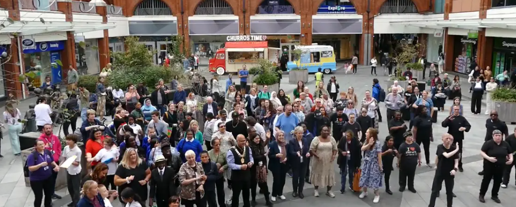 Makaton flash mob. Photo: West London NHS Trust