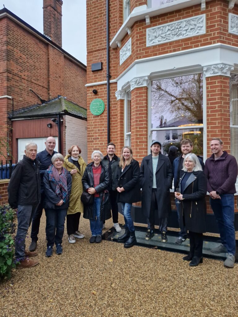 Kirsty MacColl plaque unveiling. Photo: Ealing Civic Society