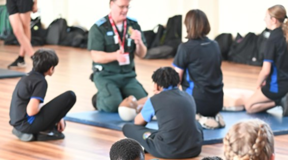 Training schoolchildren to be lifesavers. Photo: London Ambulance Service