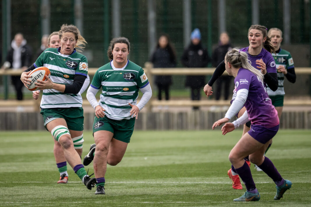 Loughborough Lightning take on Ealing Trailfinders Women in the Allianz Premier Women’s Rugby. Photo: David Nash