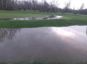 Perivale Park Golf Club was completely flooded nine times in 2023.
