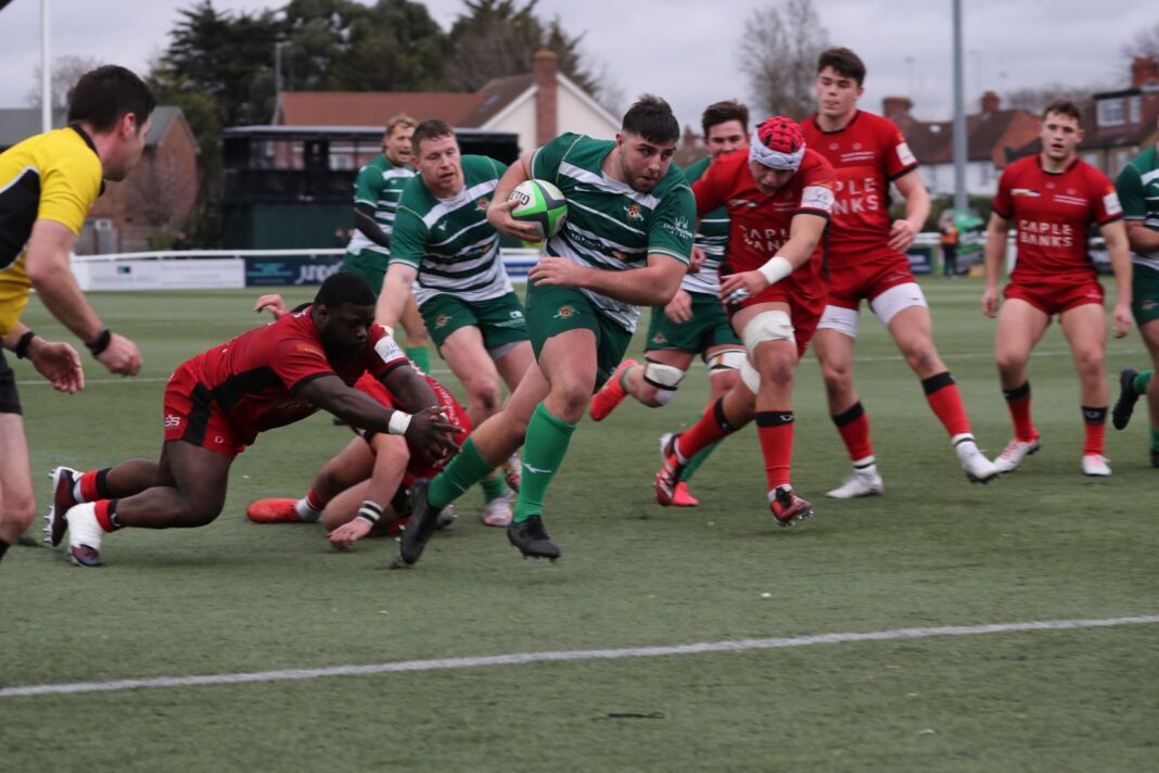 Ealing Trailfinders 36 v Hartpury University RFC 20. Photo: Trailfinders