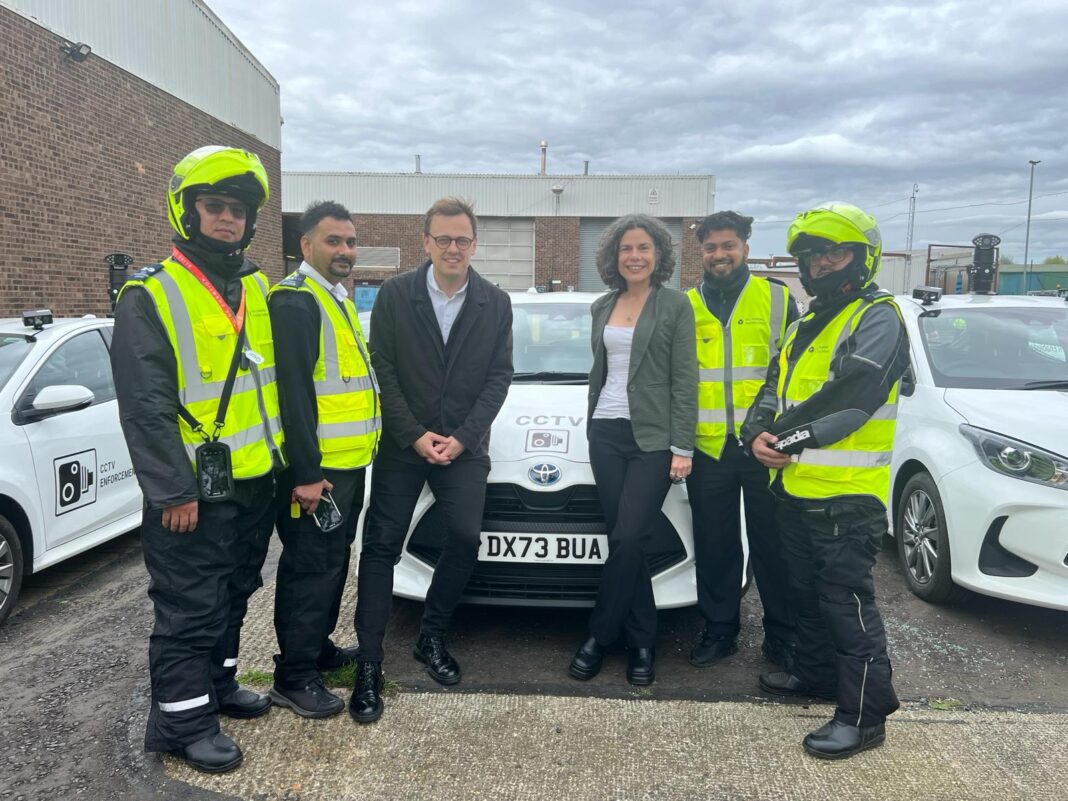 Greener Ealing takes over parking enforcement with Councillor Peter Mason and Councillor Deirdre Costigan. Photo: Ealing Council