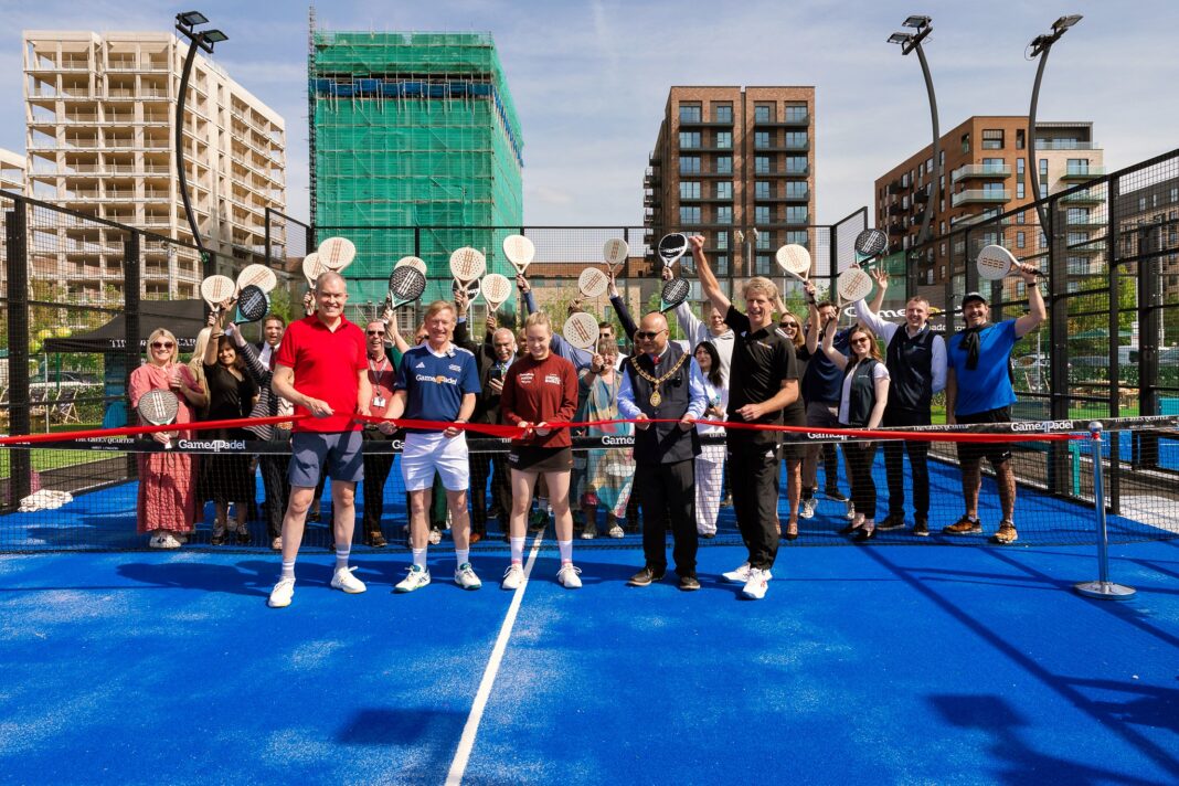 Parkside Padel Club at The Green Quarter. Photo: Berkeley Group