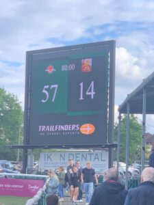 Ealing Trailfinders at home against Ampthill. Photo: EALING.NEWS