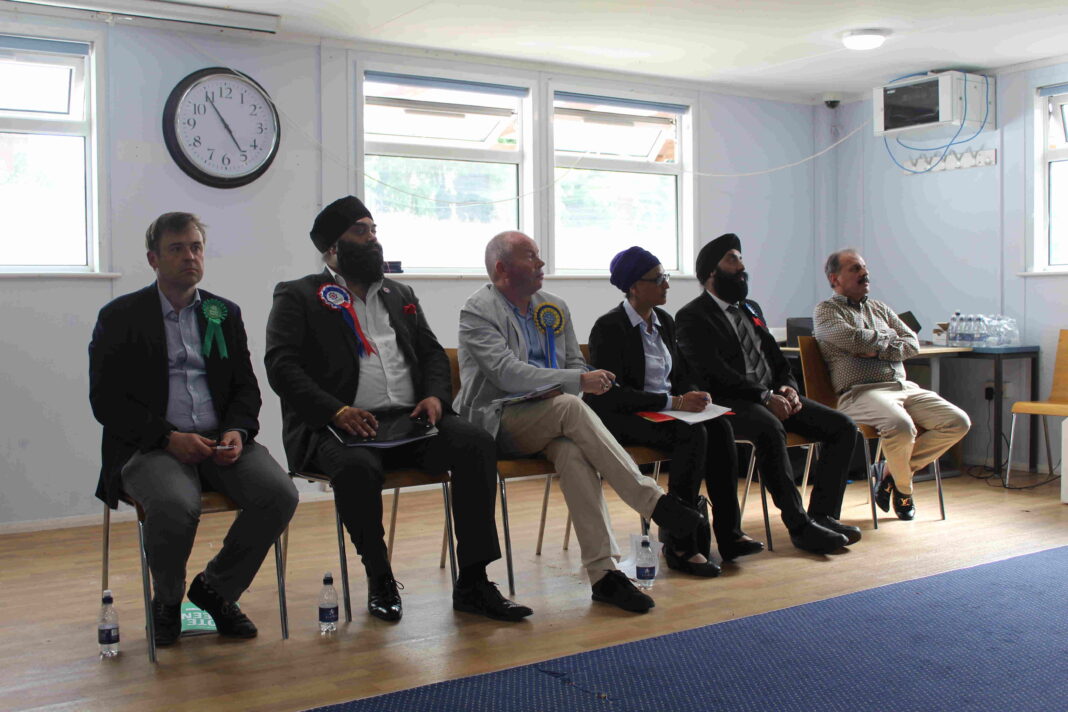 Ealing Southall hustings. Photo: Shaheena Uddin