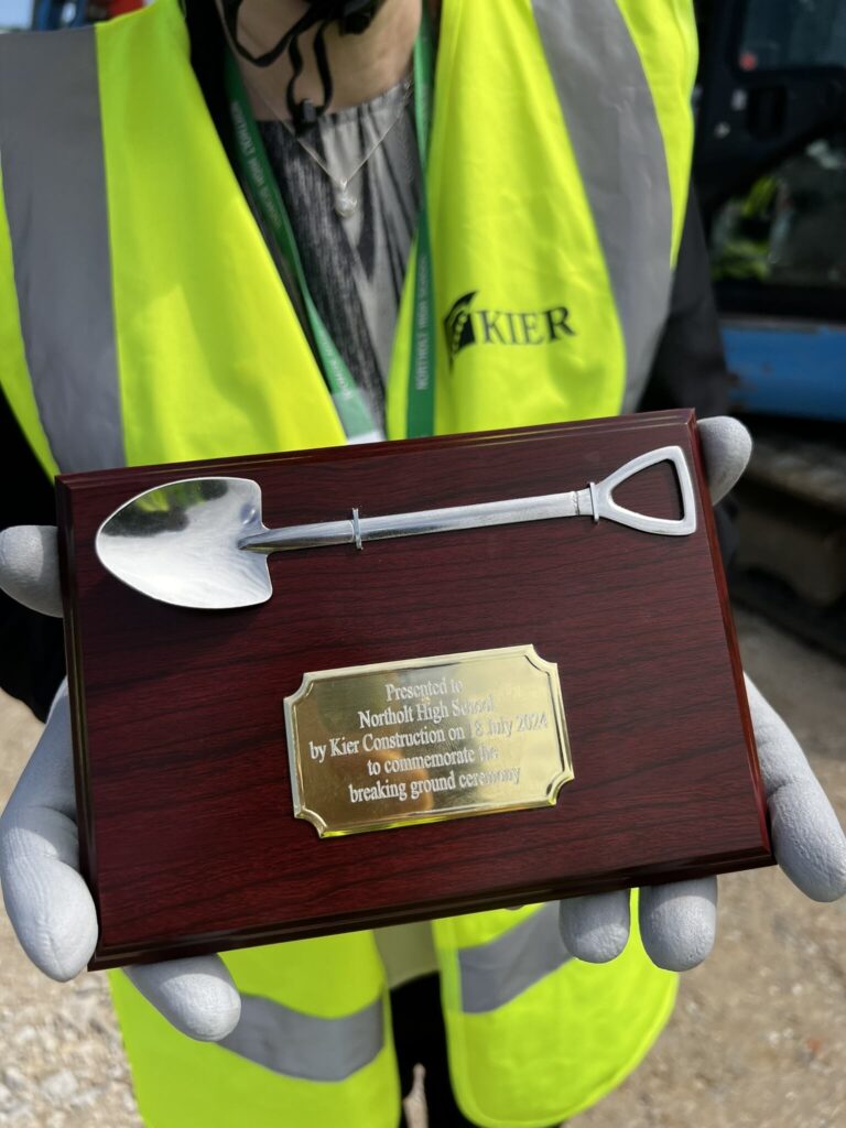 Groundbreaking ceremony at Northolt High School. Photo: Northolt High School