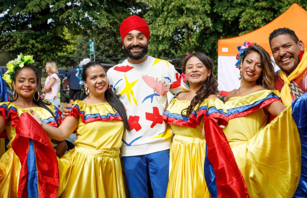 Colombian dance group. Photo: Jimmy Saa. Photo: LatinoLife In The Park Festival