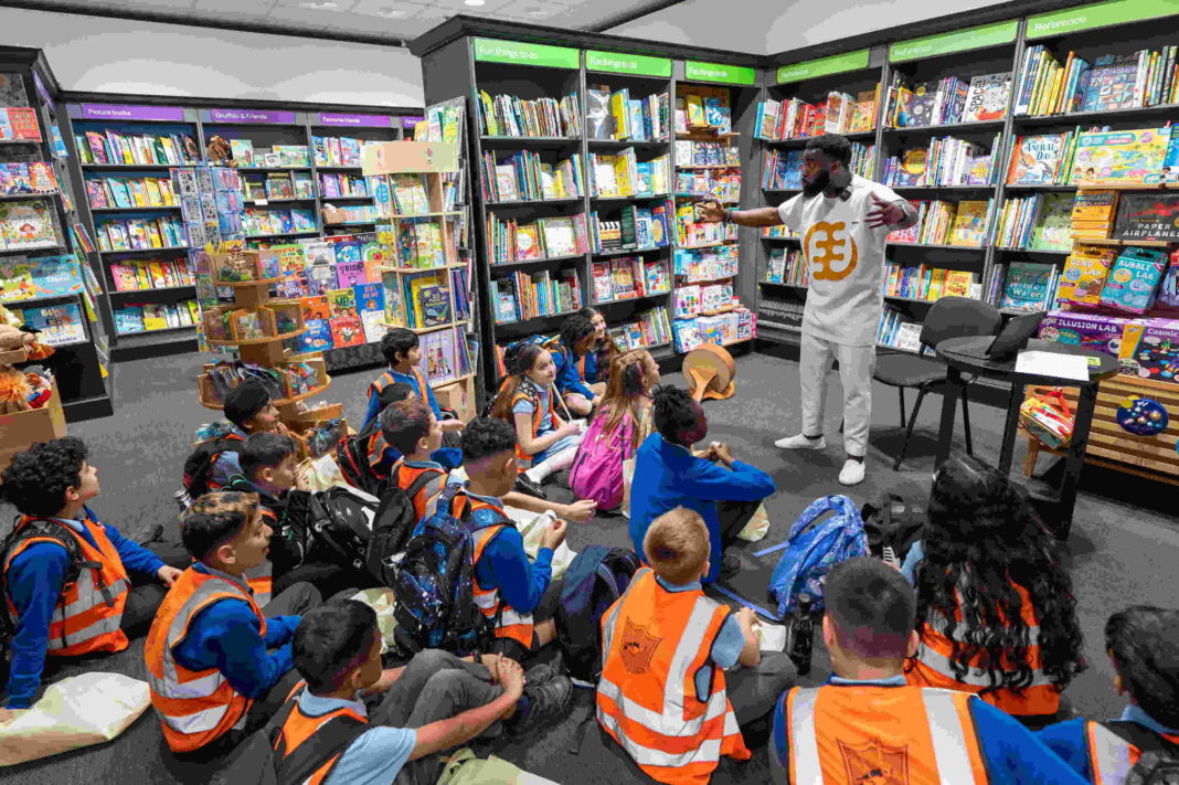 Primary school children from Ealing have taken part in storytelling sessions. Photo: British Land