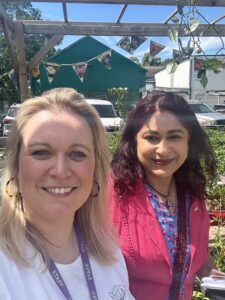 (L-R) Katie Morley, assistant head teacher and Councillor Aysha Raza. Photo: Springhallow Post 16