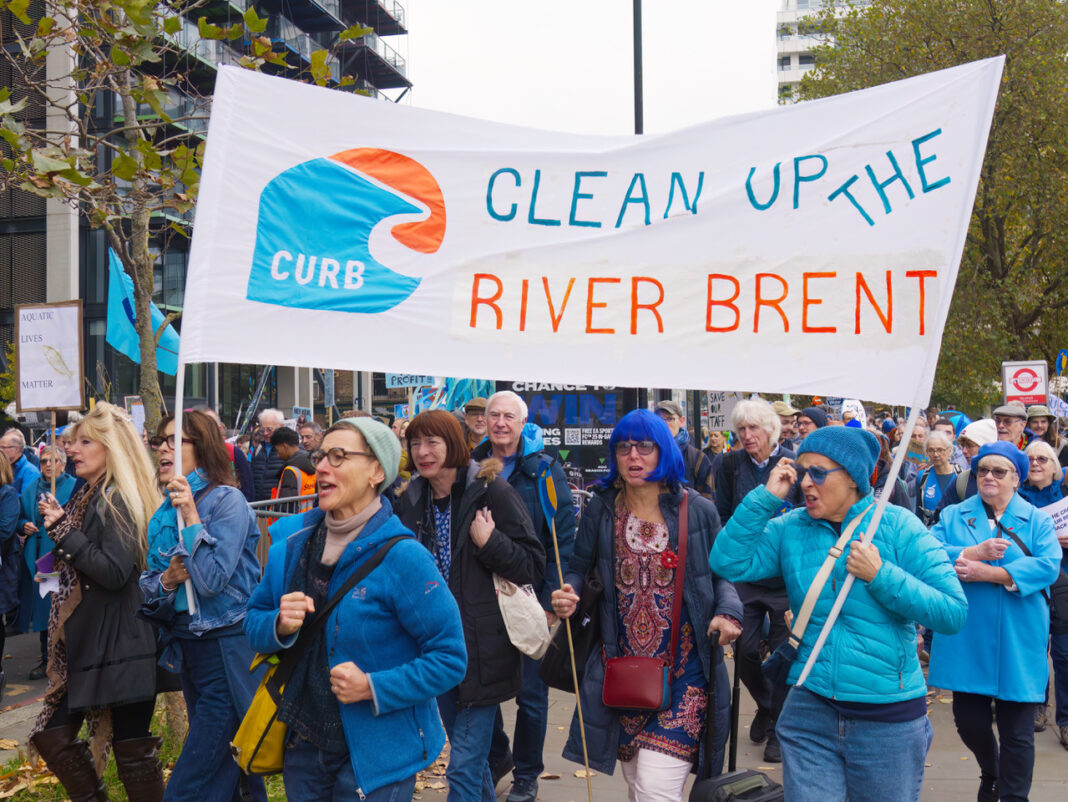 Clean Up the River Brent campaigners. Photo: Richard Carter