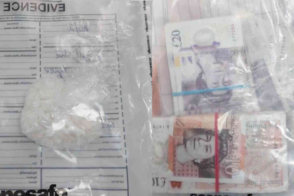 Drugs and money found and seized by police. Photo: Essex Police