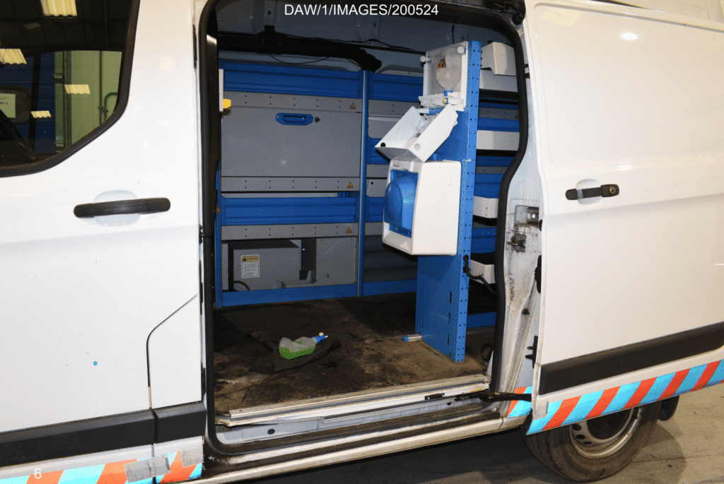 Inside of van. Photo: Metropolitan Police