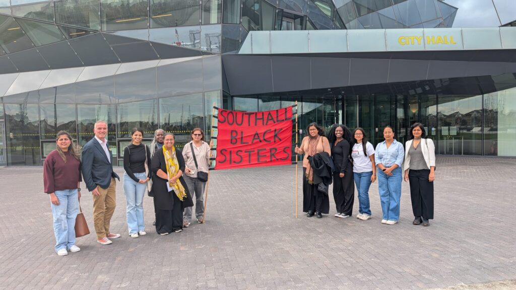 Southall Black Sisters at City Hall. Photo: Sarah Thacker