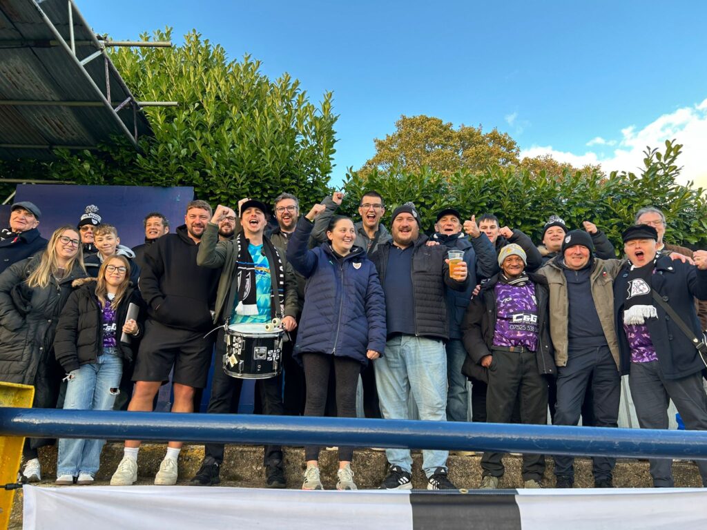 Hanwell Town fans at match against St Albans City. Photo: Hanwel Town