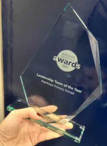 Stanhope Primary School wins Leadership Team of the Year award. Photo: Stanhope Primary School