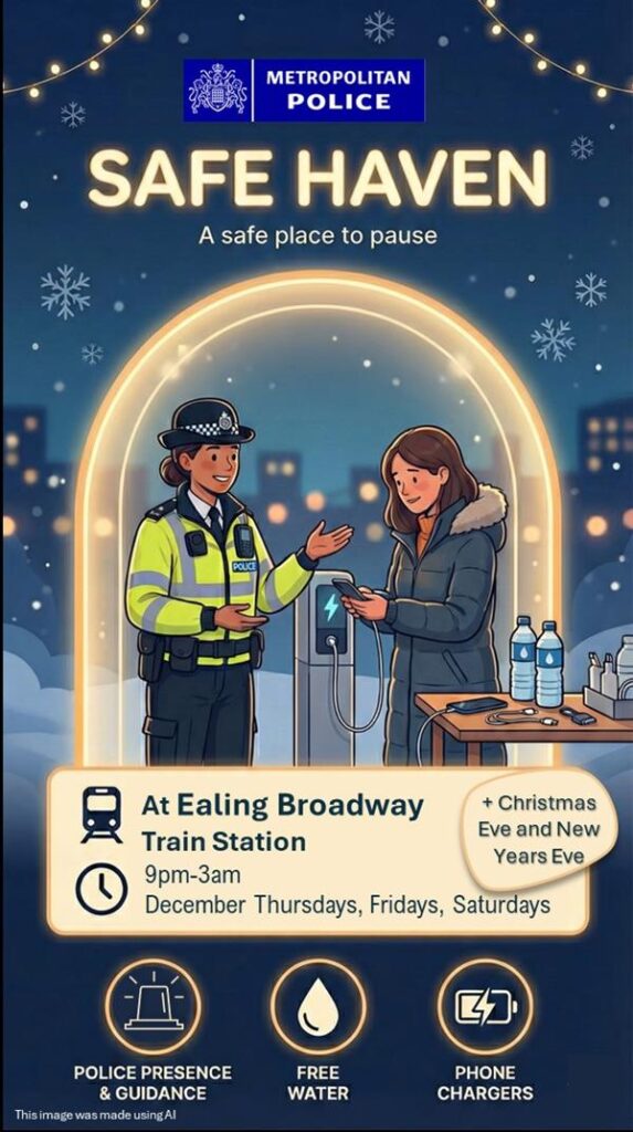 Metropolitan Police Safe Haven at Ealing Broadway train station